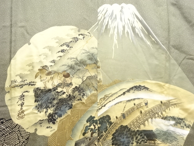 JAPANESE KIMONO / ANTIQUE MENS JUBAN / PEOPLE IN THE PAST